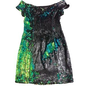 guess green sequin dress Women's Guess mermaid sequin dress size 0